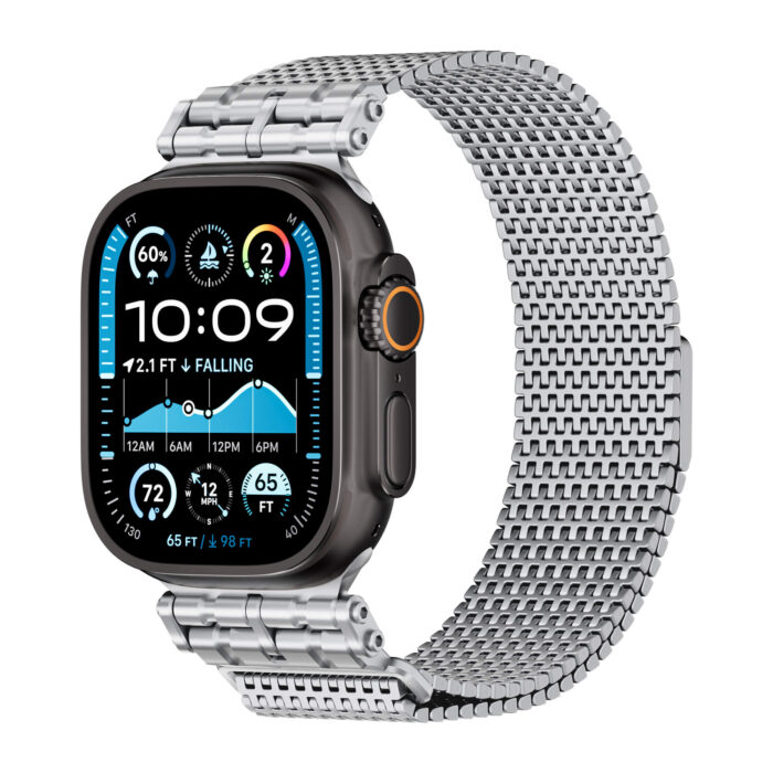 BXUXOHS Stainless Steel Milanese Loop Compatible with Apple Watch Bands - Image 1