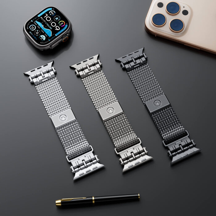 BXUXOHS Stainless Steel Milanese Loop Compatible with Apple Watch Bands - Image 6