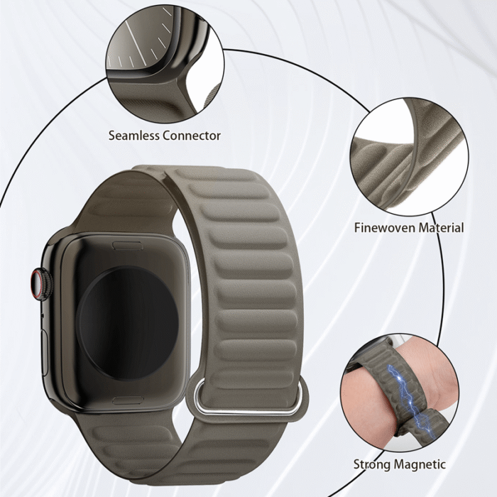 BXUXOHS Braided Stretchy Loopwith Magnetic ClaspCompatible with AppleWatch Band - Image 3