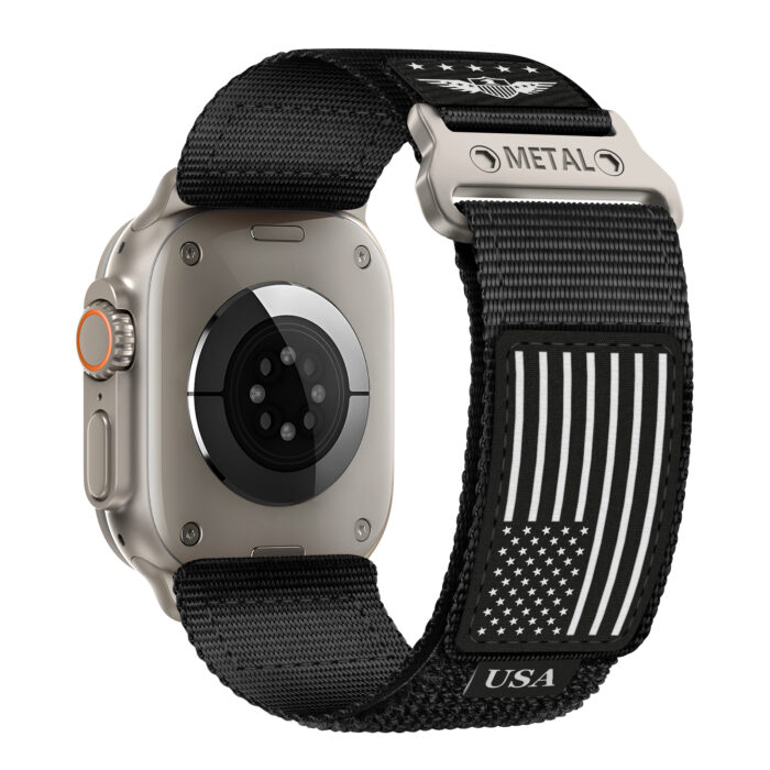 Rugged Nylon for Apple Watch Ultra 2 3 4 Band SE 46/45/44/42/41/40/49mm Men - Image 1